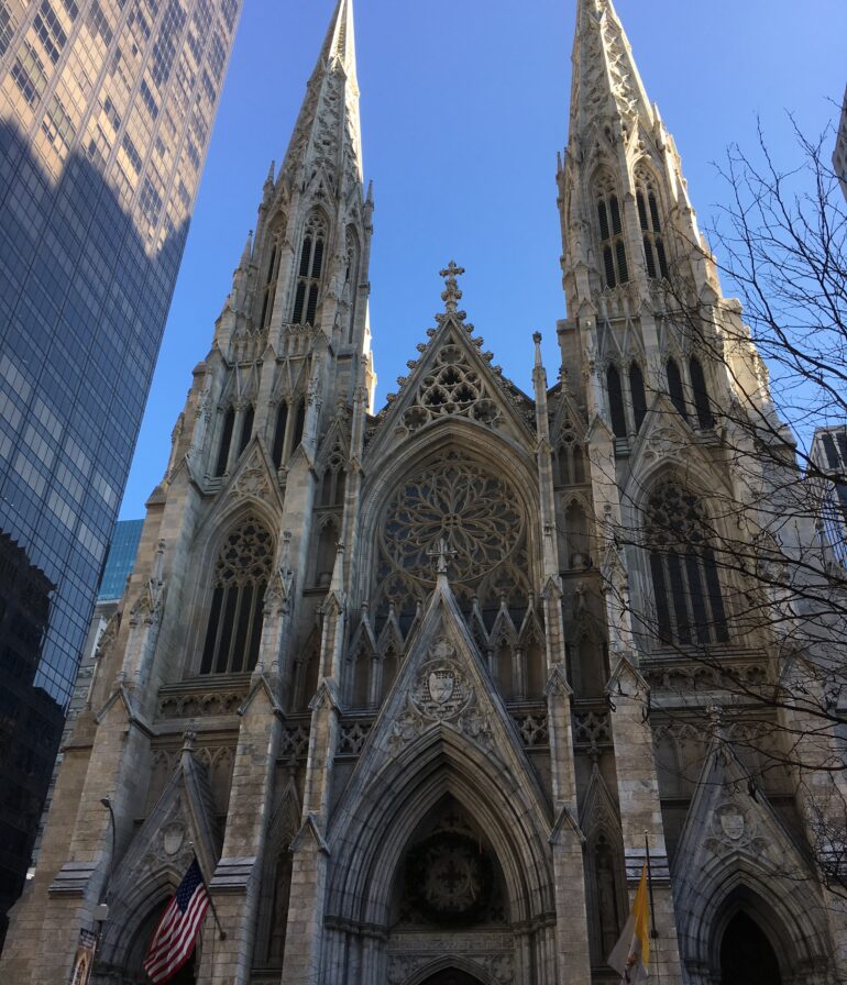 St Patrick's Cathedral New York City facade 2019